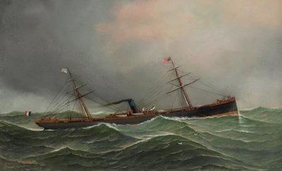 French Steamsailor Cachemire by Antonio Jacobsen